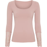 Mary Blouse w.lace LS